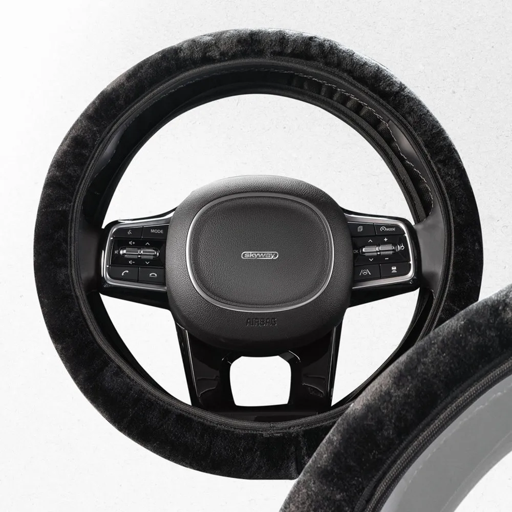Оплетка SKYWAY Arctic-6 M Черная искусственный мех SKYWAY S01107027