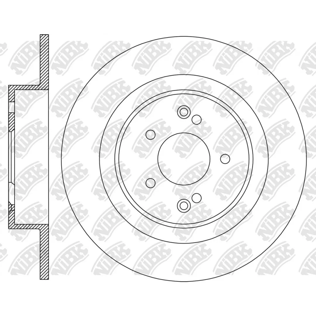 Диски тормозные перфорированные для GEELY COOLRAY; BELGEE X50 NIBK RN2310DSET