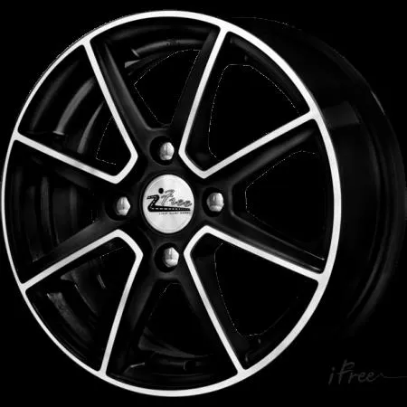 Диск литой R14 5.5J 4x98/58.5 ET38 IFREE Майями Блэк Джек 034803