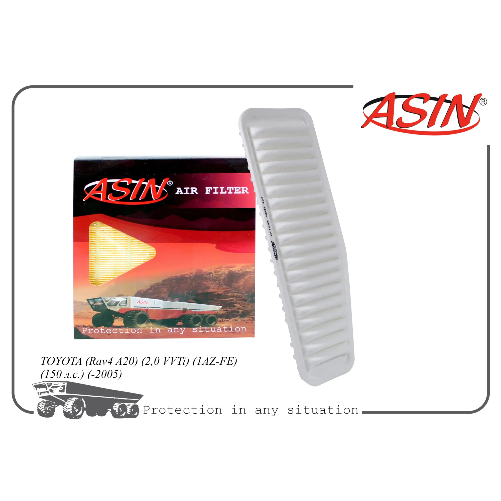 Фильтр воздушный 17801-28010/ASIN.FA2686 ASIN ASIN ASIN.FA2686