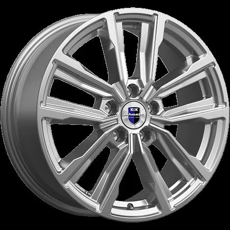 Диск литой R17 7.5J 5x114.3/66.1 ET45 КИК Лацио Дарк платинум 77390
