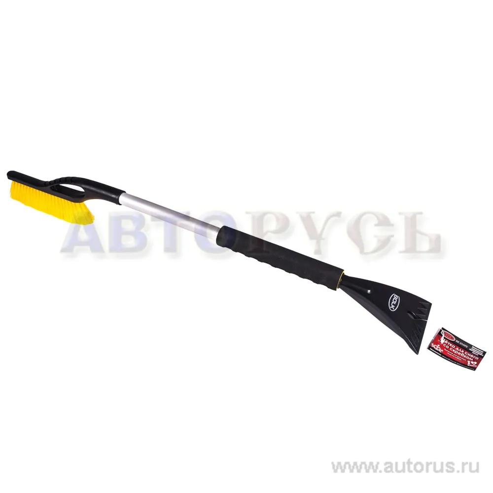 Щетка для очистки снега со скребком и мягкой ручкой 89 см BOLK BK01092