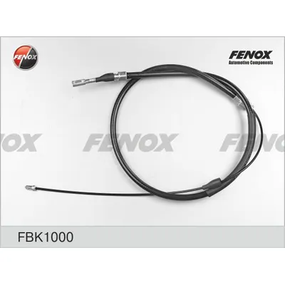 Трос стояночного тормоза AUDI 100 1.8-2.0, 83- C ДВУХ СТОРОН, ДИСК. МЕХ. x FENOX FBK1000