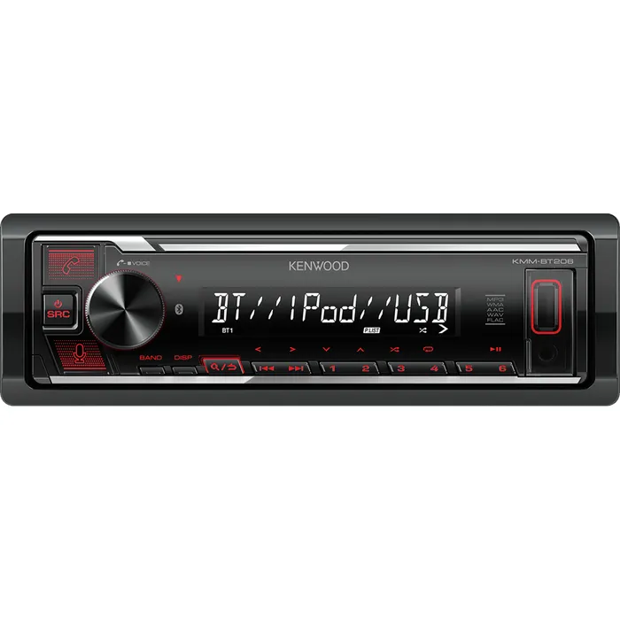 Автомагнитола Kenwood KMM-BT206 ,1DIN ,USB/MP3/iPod/Android/Bluetooth