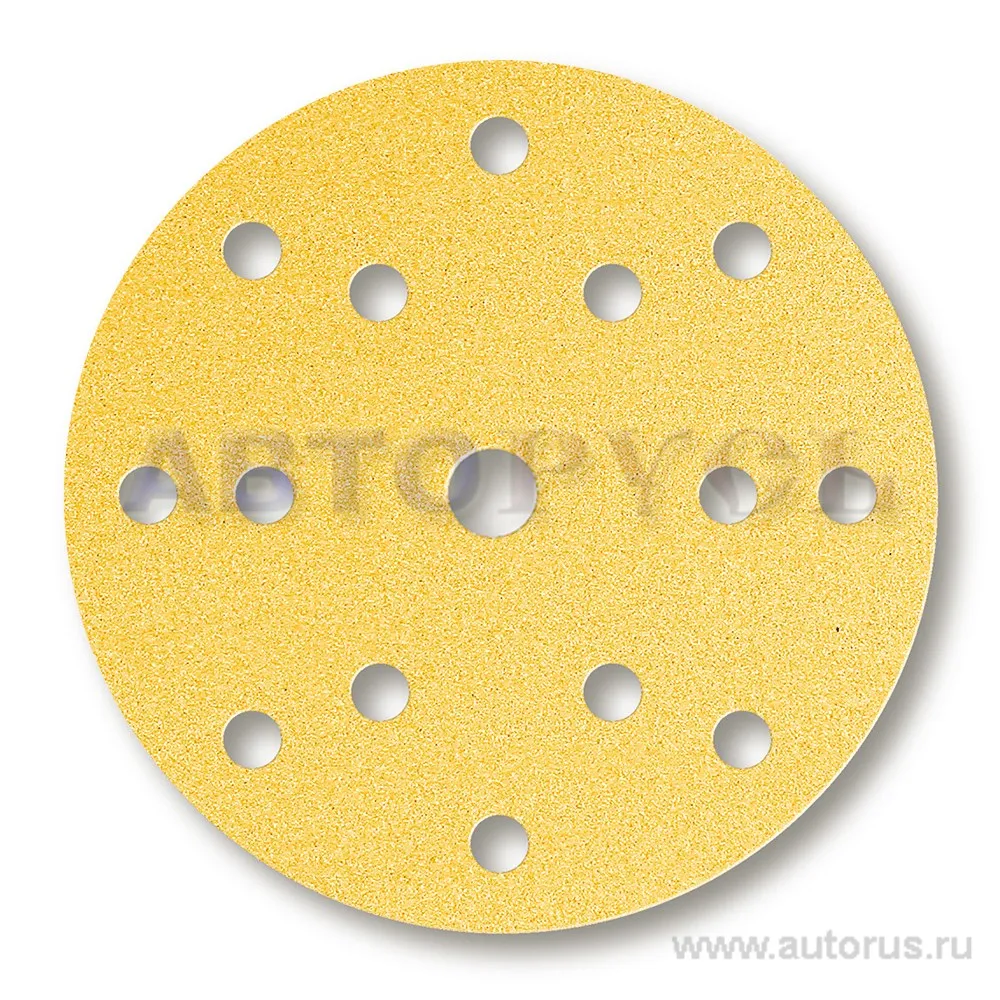 Круг абразивный 255P+ Hookit золотой, 150 мм Р180 с 15 отвертиями 3M 50447 3M 50447