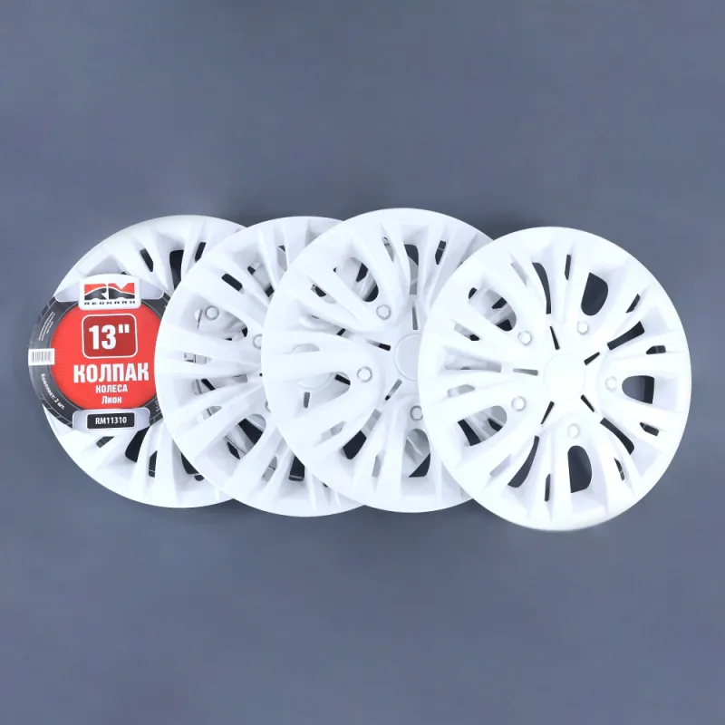 Колпак колеса R13 Лион белый (пруж) кт 4 шт.(2+2) REDMARK REDMARK RM11310