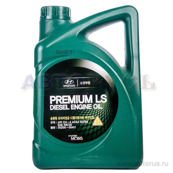 Масло моторное HYUNDAI/KIA Premium LS Diesel 5W-30 полусинтетическое 4 л 05200-00411
