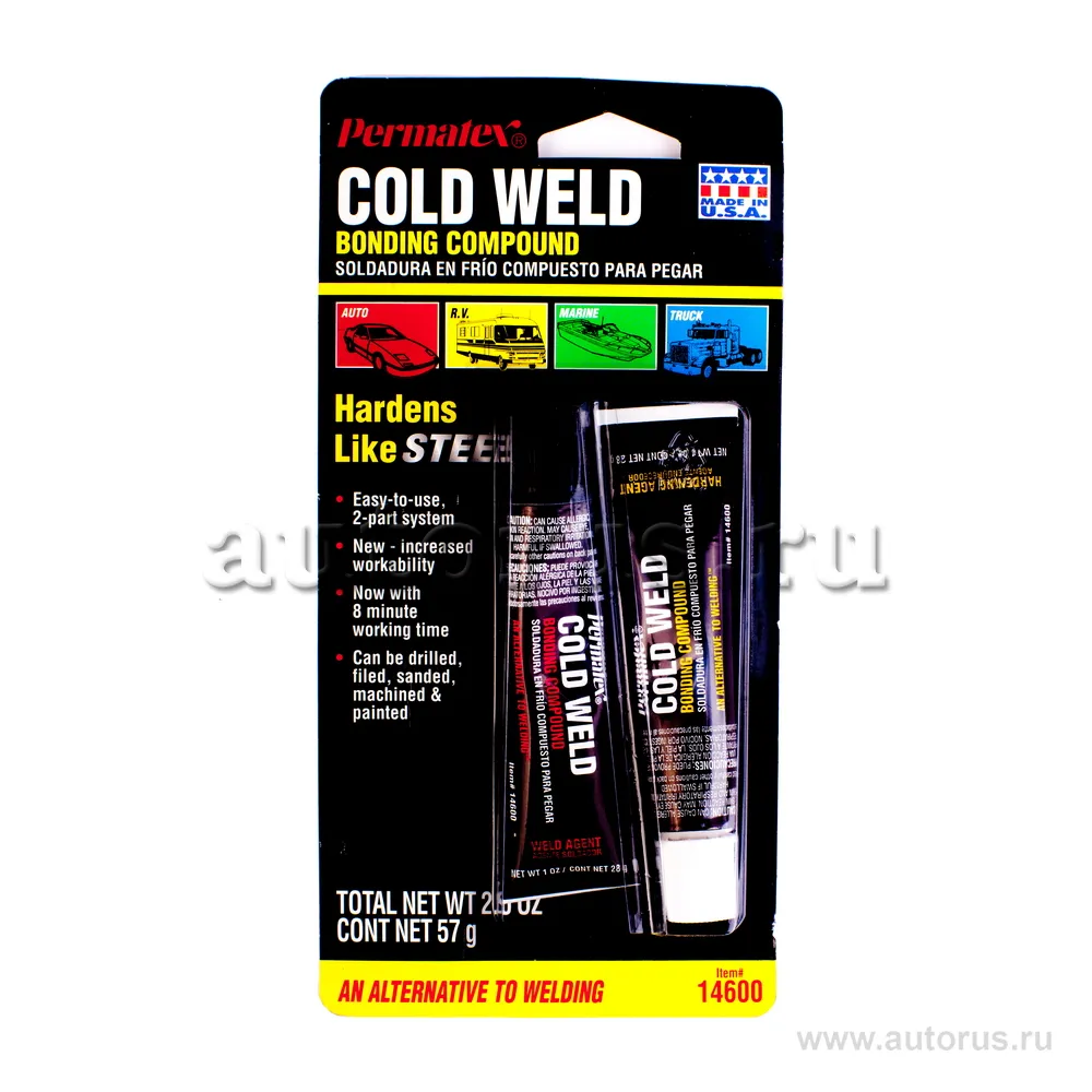 Холодная сварка духкомпонентная 56гр PERMATEX Permatex 14600