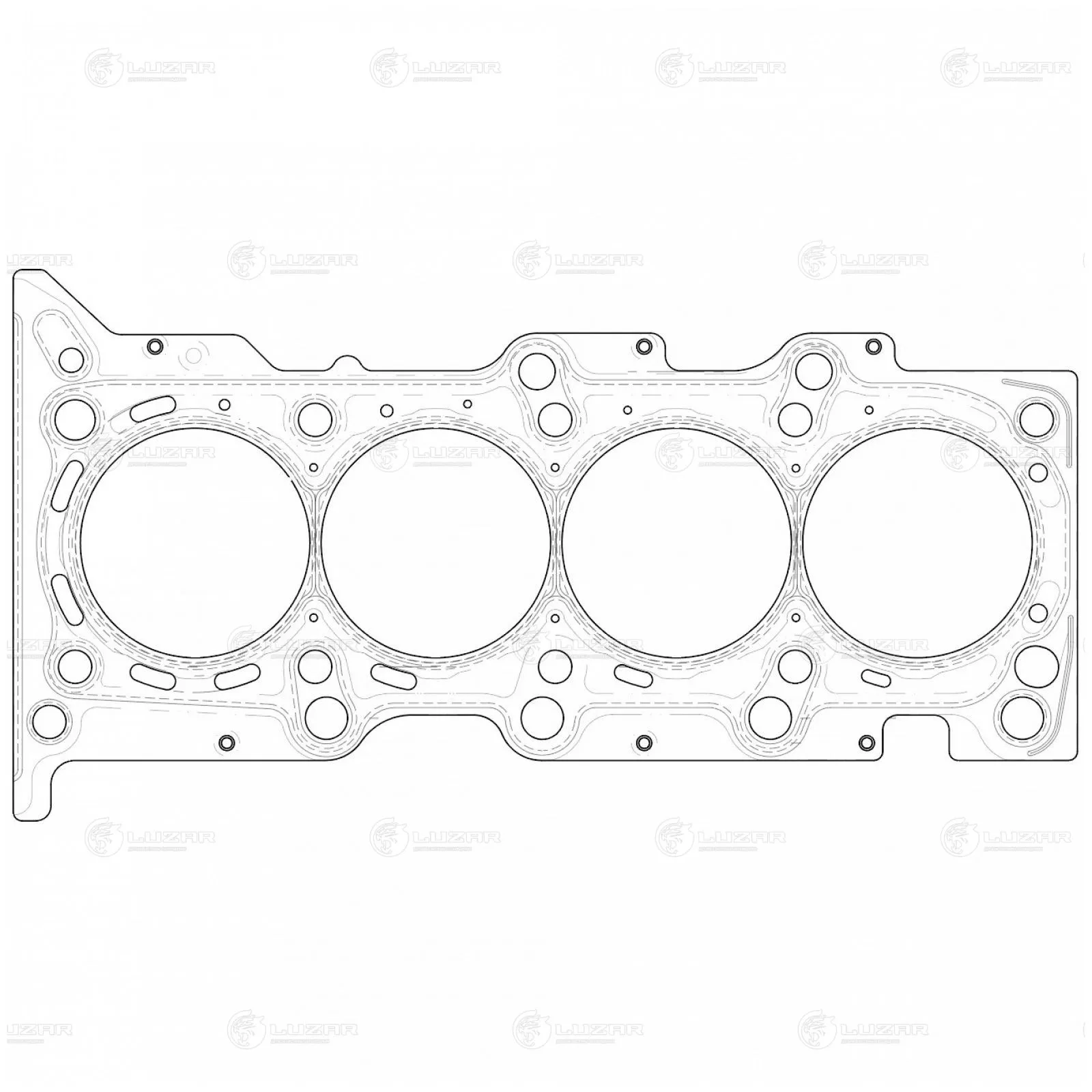 Прокладка ГБЦ для а/м CHEVROLET COBALT (11-)/DAEWOO GENTRA (13-) 1.5I B15D2 LUZAR LES 10511