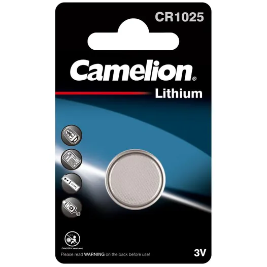 Батарейка литиевая Camelion Lithium CR1025 3V (1 шт) CR1025-BP1