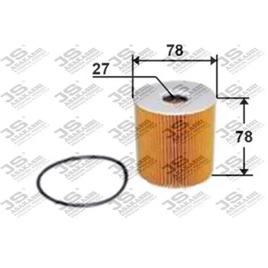 Фильтр масляный VOLVO S40 I/S60 I/S80 I/V70 II/XC90 JS ASAKASHI OE0007
