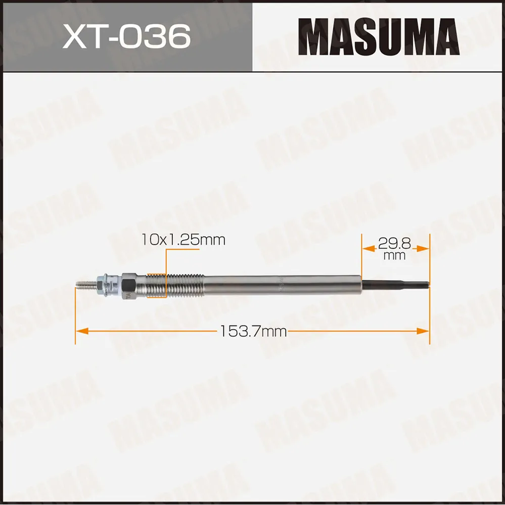 Свеча накаливания MASUMA XT036