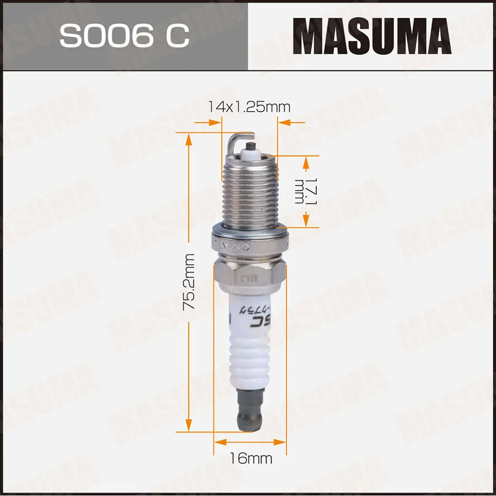 Свеча зажигания BKR6E-11 (2756) HONDA MB DAEWOO HYUNDAI MAZDA MIT KIA NIS SUB MASUMA S006C
