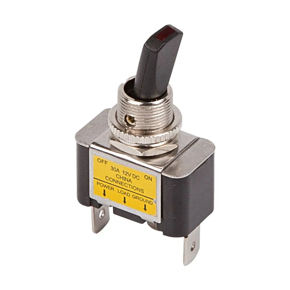 Тумблер 12V 30А (3c) ON-OFF однополюсный с зеленой LED подсветкой (ASW-07D-2), , Max Вт REXANT 36-4353