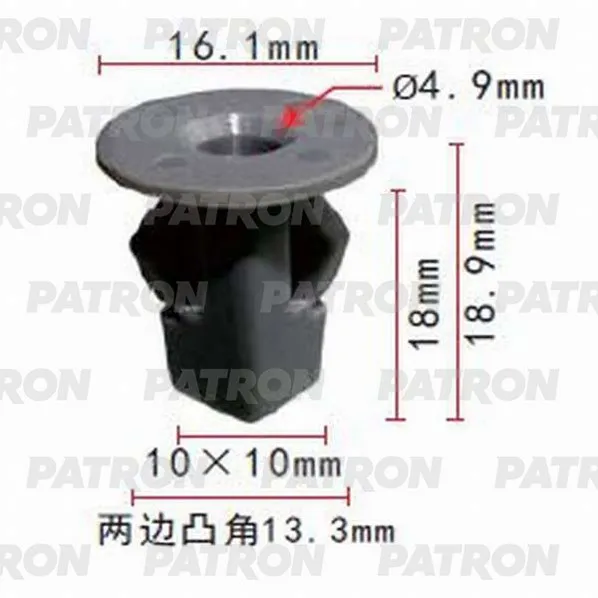 Фиксатор пластиковый Lexus, Toyota применяемость: вставки под саморез PATRON P37-0581