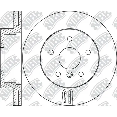 Диск тормозной передний BMW X3-F25 10-17 / X4-F26 14-18 NIBK RN1719