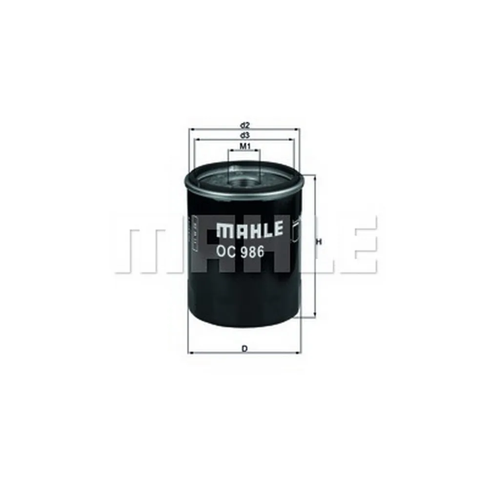 Фильтр масляный KNECHT/MAHLE OC986