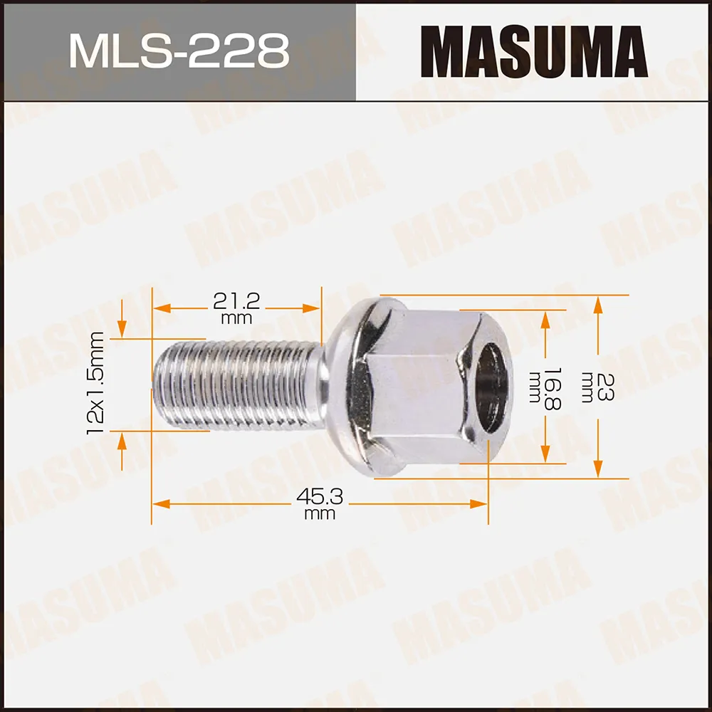 Болт колесный MASUMA MLS-228