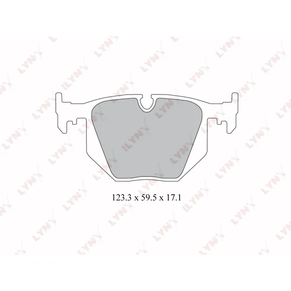 Колодки тормозные задние BMW 3(E46) 2.5-3.0 99-05 / 7(E38) 2.5D-5.0 95-01 / LYNXauto BD-1403