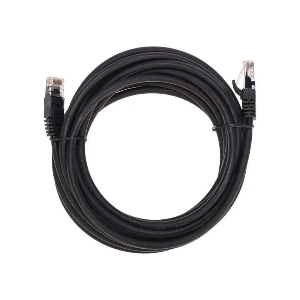 Патч-корд U/UTP CAT 6, RJ45-RJ45, 26AWG, LSZH, черный, 5м REXANT 02-0292-5
