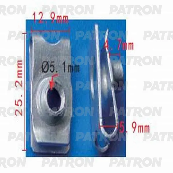 Скоба металлическая (комплект 10шт) Acura,Honda,Lexus,Toyota применяем PATRON P37-1439S