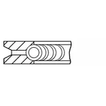 Кольца поршневые GOETZE 0828760000