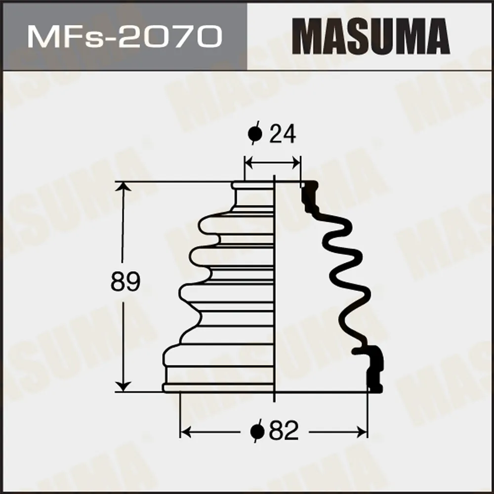 Пыльник шруса пер. внутр. MASUMA mfs2070