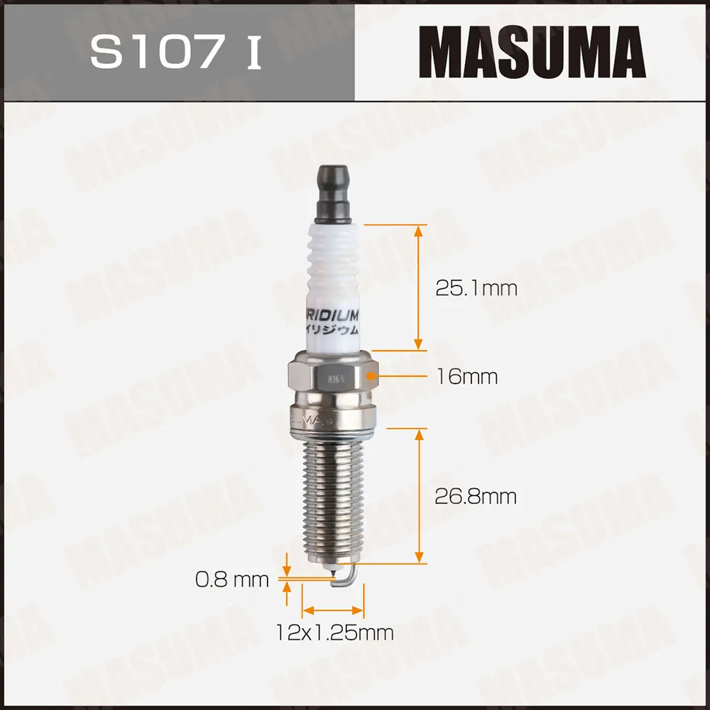 Свеча зажигания MASUMA S107I