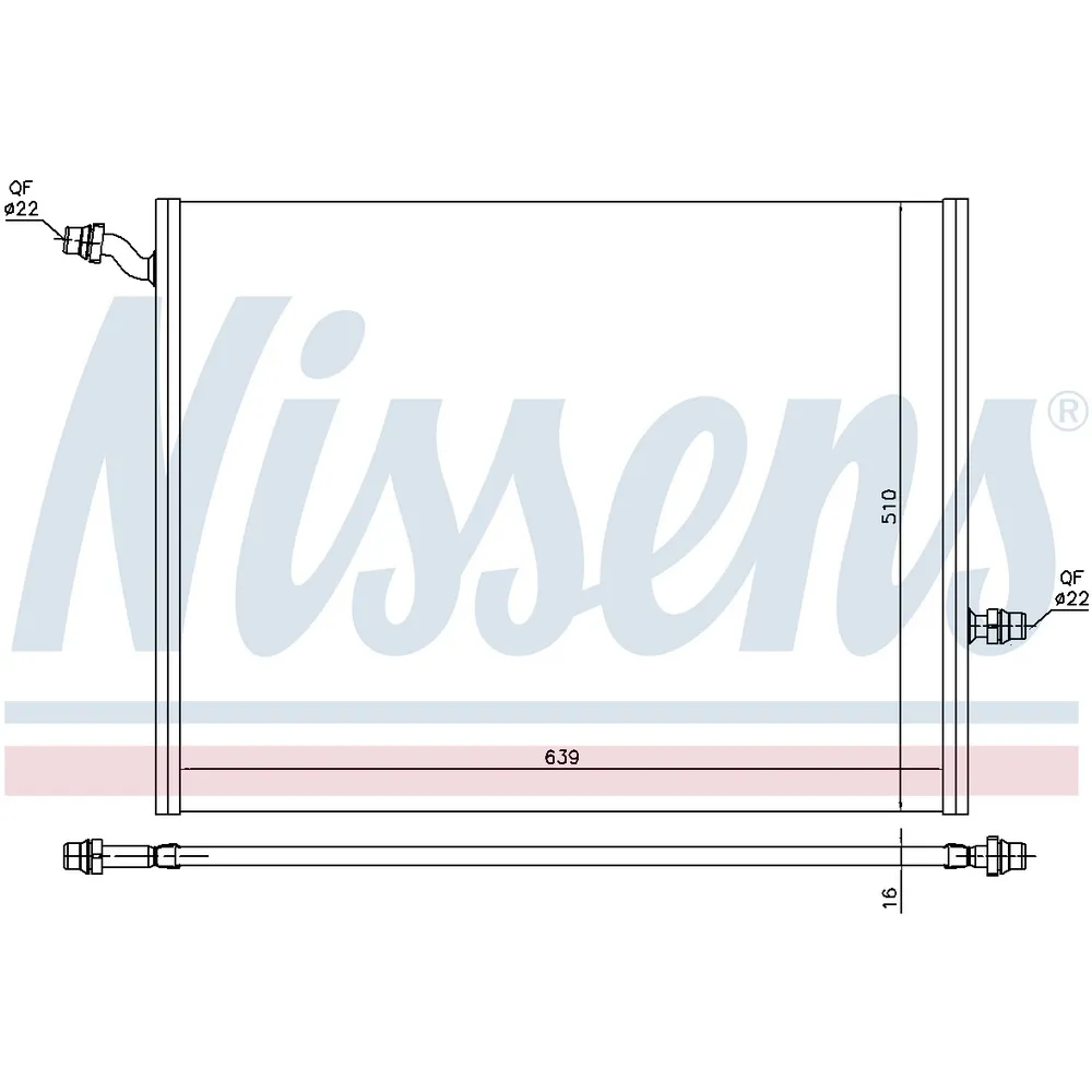 Радиатор NISSENS 606497