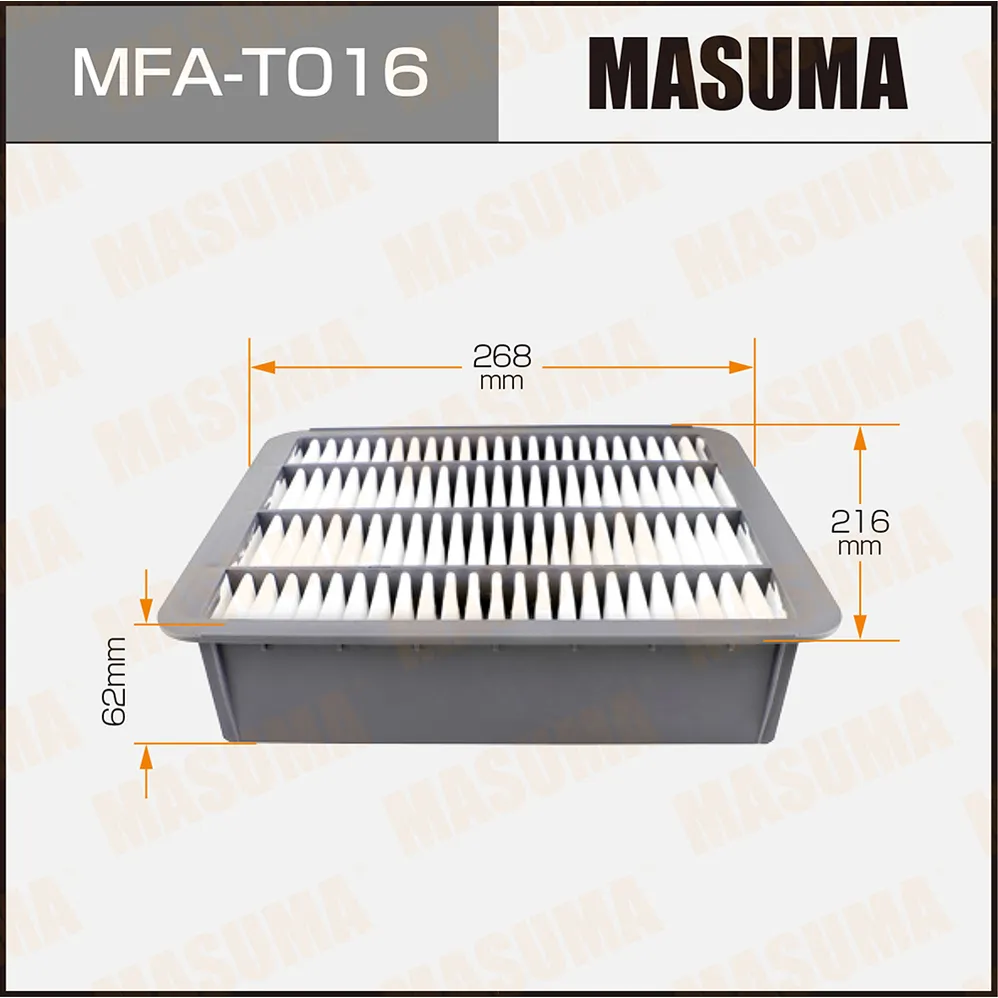 Фильтр воздушный TOYOTA HIACE 15- MASUMA MFAT016