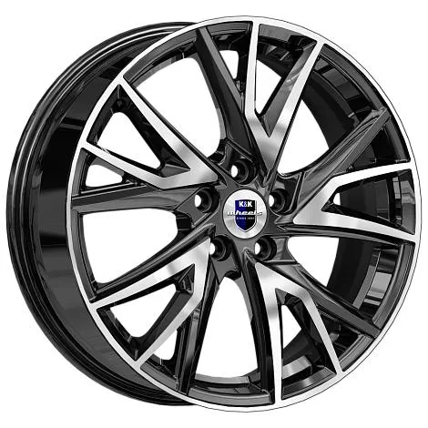 Диск литой R18 6.5J 5x114.3/67.1 ET35 КИК Кайлас Алмаз черный 80551