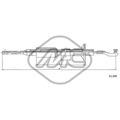 Трос сцепления OPL ASCONA C ALL Metalcaucho 82380
