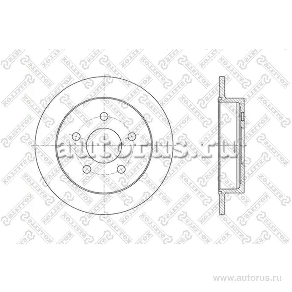 Диск тормозной задний OPEL SINTRA 2.2/3.0/2.2T 278X11/51 STELLOX 60203636_SX
