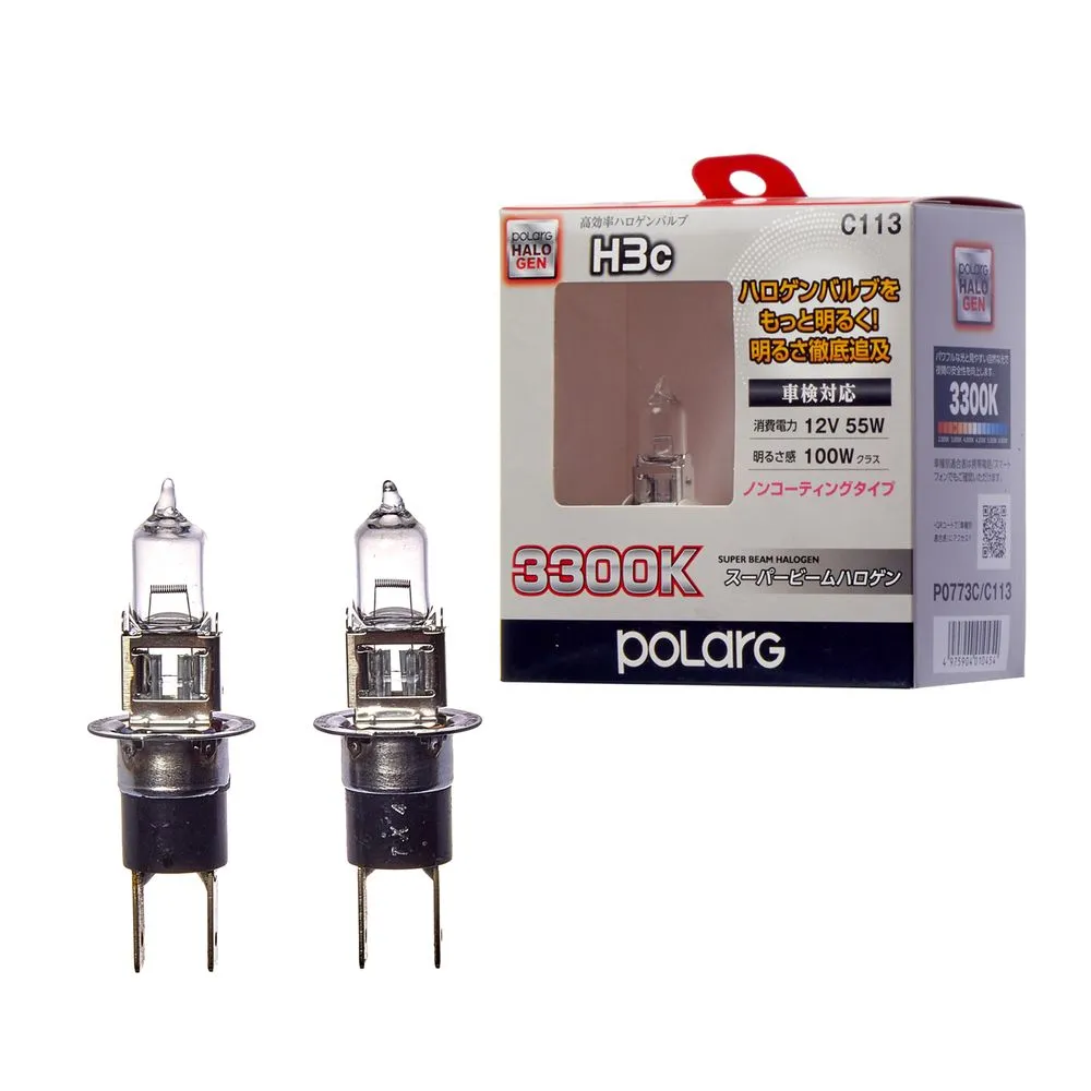 Лампа 12V H3C 55W PK22s 3300K KOITO 2 шт. картон P0773C
