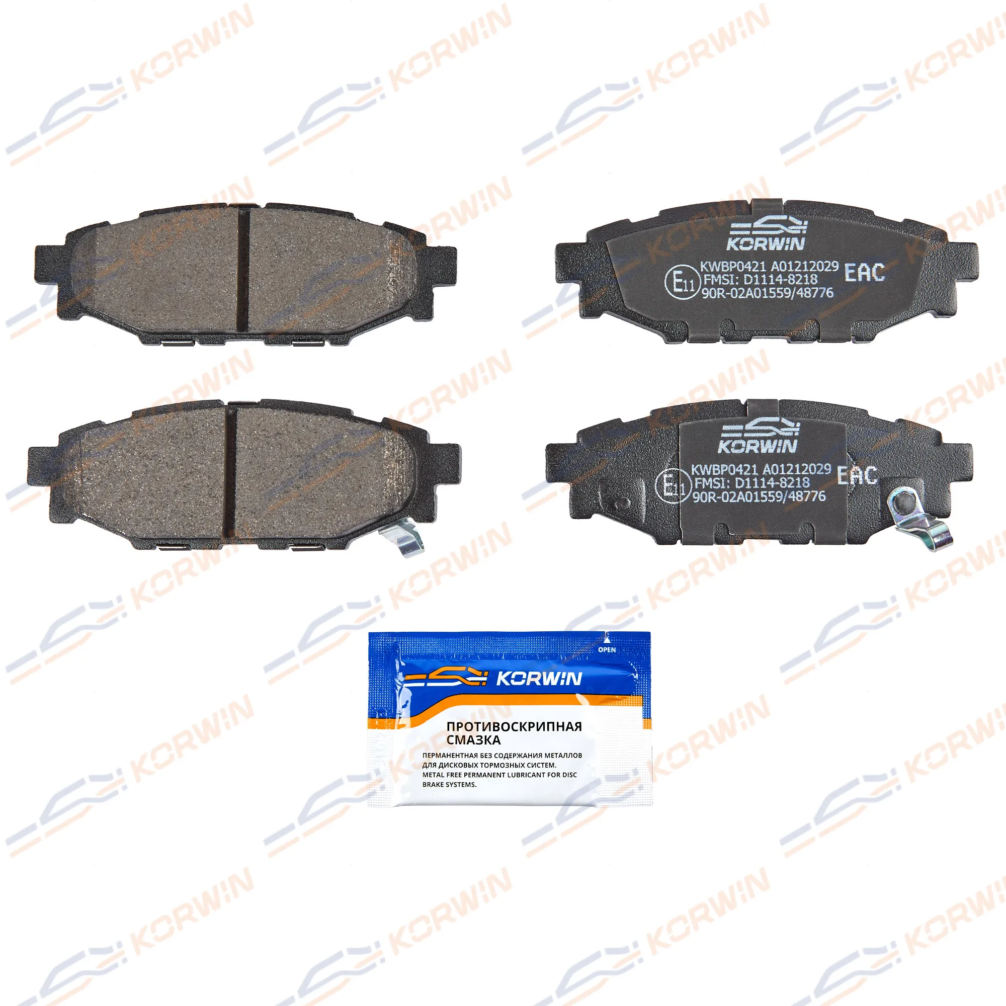 Колодки тормозные зад. Subaru Forester (SH/SJ) 08-/Legacy IV-V 03-/Outback 03- KORWIN KWBP0421