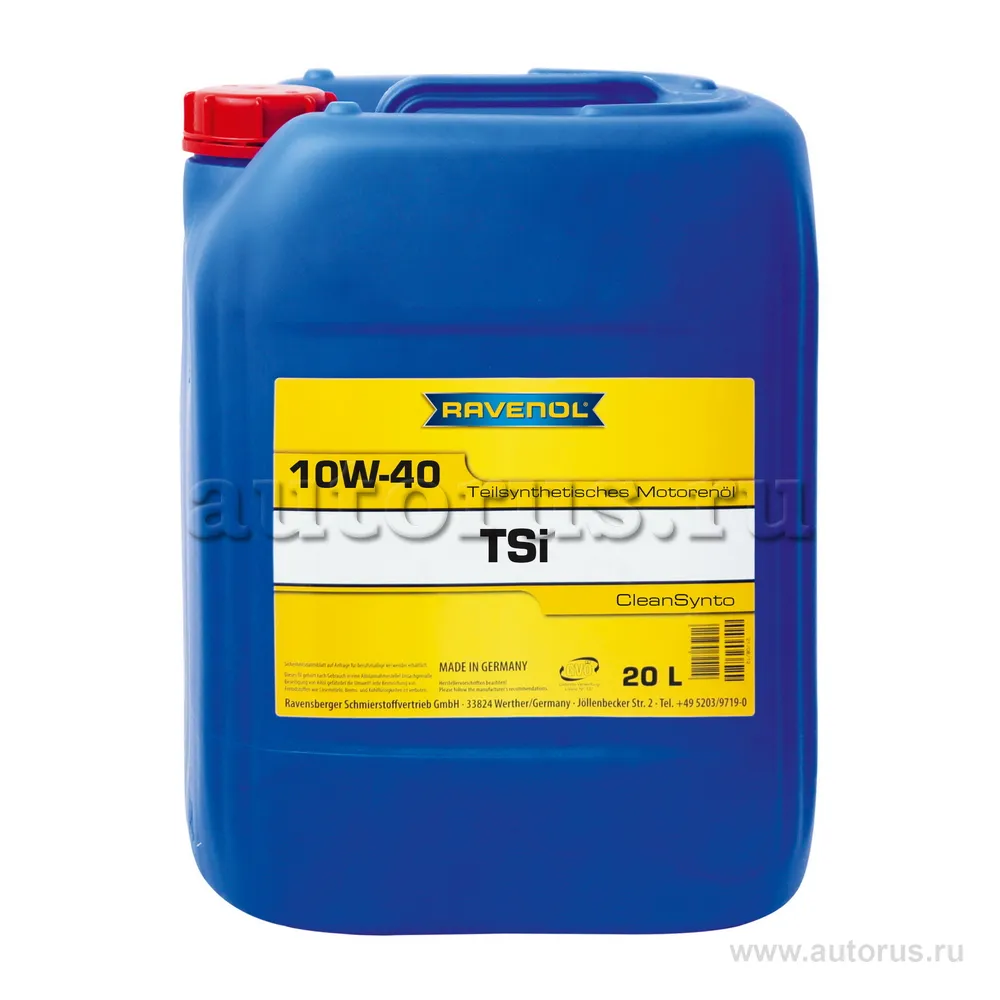 Моторное масло RAVENOL TSI SAE 10W-40 (20л) new 1112110-020 (4014835724129)