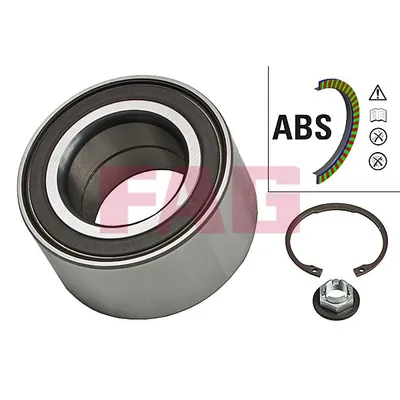 Подшипник ступицы передний +ABS FAG 713 6781 00