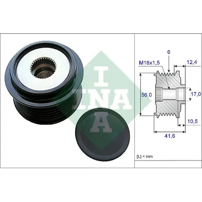 Шкив генератора VAG INA 535 0210 10