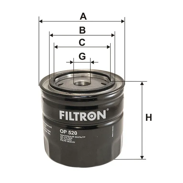 Фильтр масляный FILTRON OP520
