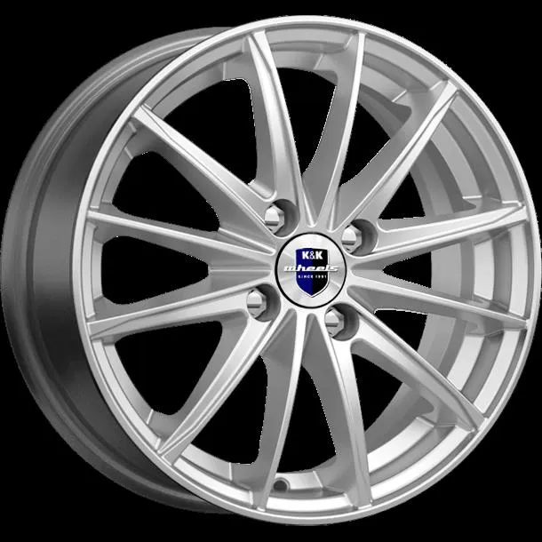 Диск литой R15 6J 4x100/67.1 ET45 КИК Пойнт Бланк сильвер 75087SK