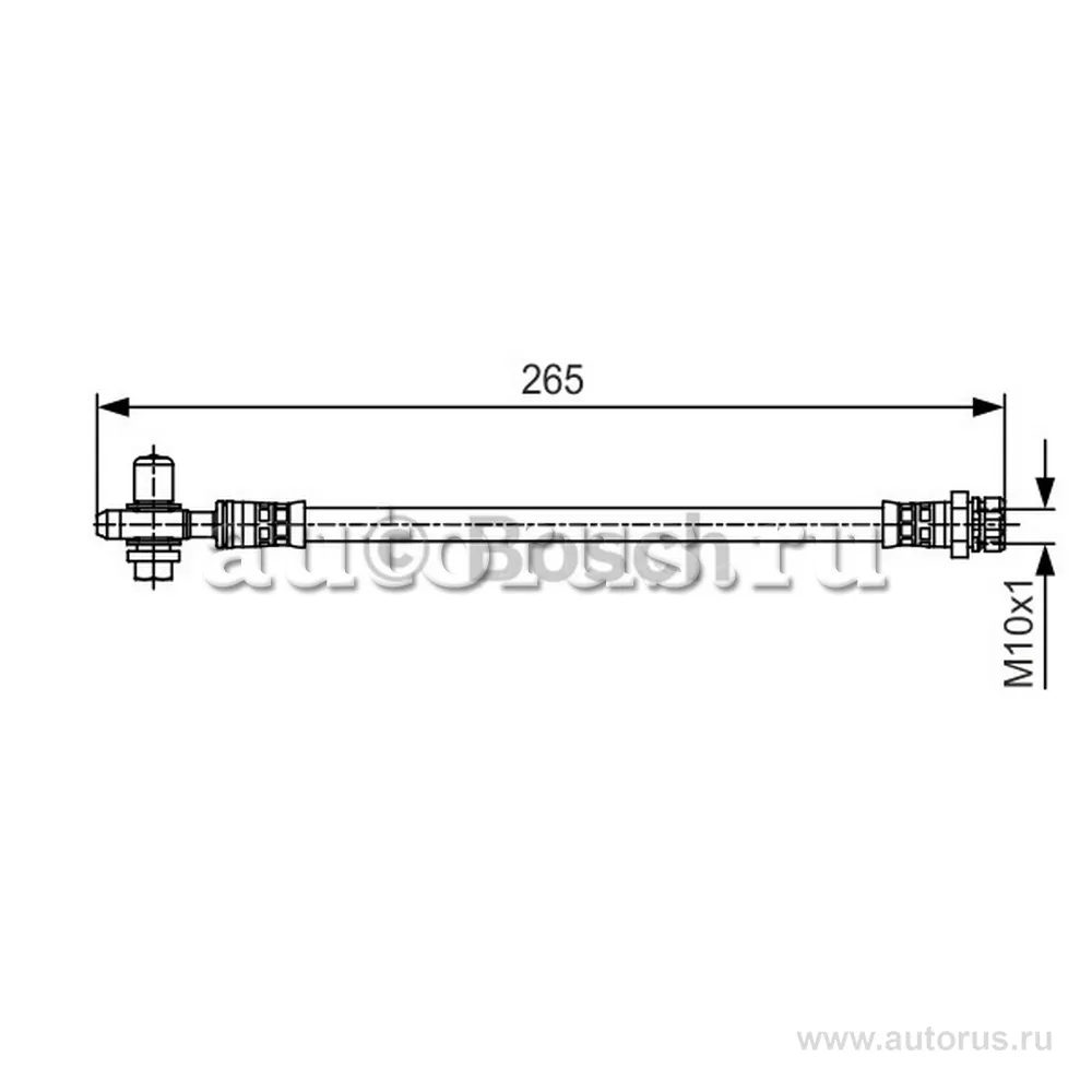 Шланг торм зад.лев/прав. AUDI A3 (8P1) 2.0 TDI 2003-2012 BOSCH 1987481519