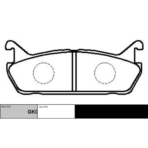 Колодки торм. MAZDA 323 1.8 89-94/SUZUKI BALENO 1.3-1.9 95-02 задн(нов.№ GK0658) CTR CKMZ12