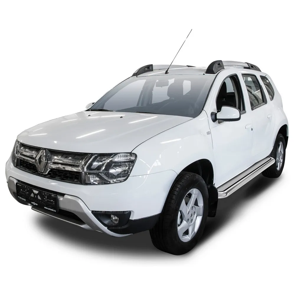 Пороги "Эстонец" Rival для Renault Duster I рестайлинг 2015-н.в., нерж. сталь, 2 шт., R.4703.007