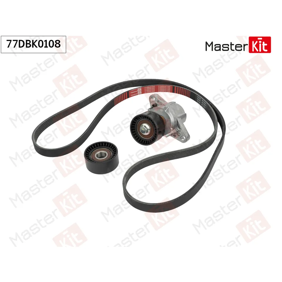 Комплект ремня приводного Renault LOGAN I (LS_) 2004 - MASTERKIT 77DBK0108