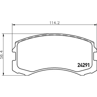 Колодки тормозные перед MITSUBISHI LANCER VI, LANCER VII 95- NISSHINBO NP3005