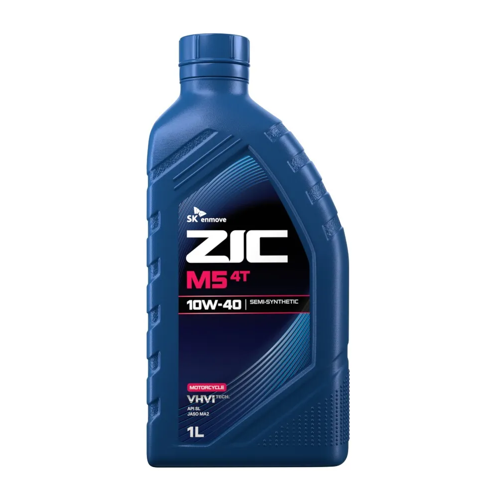 Масло моторное ZIC M5 4T 10W-40 полусинтетическое 1 л 137212