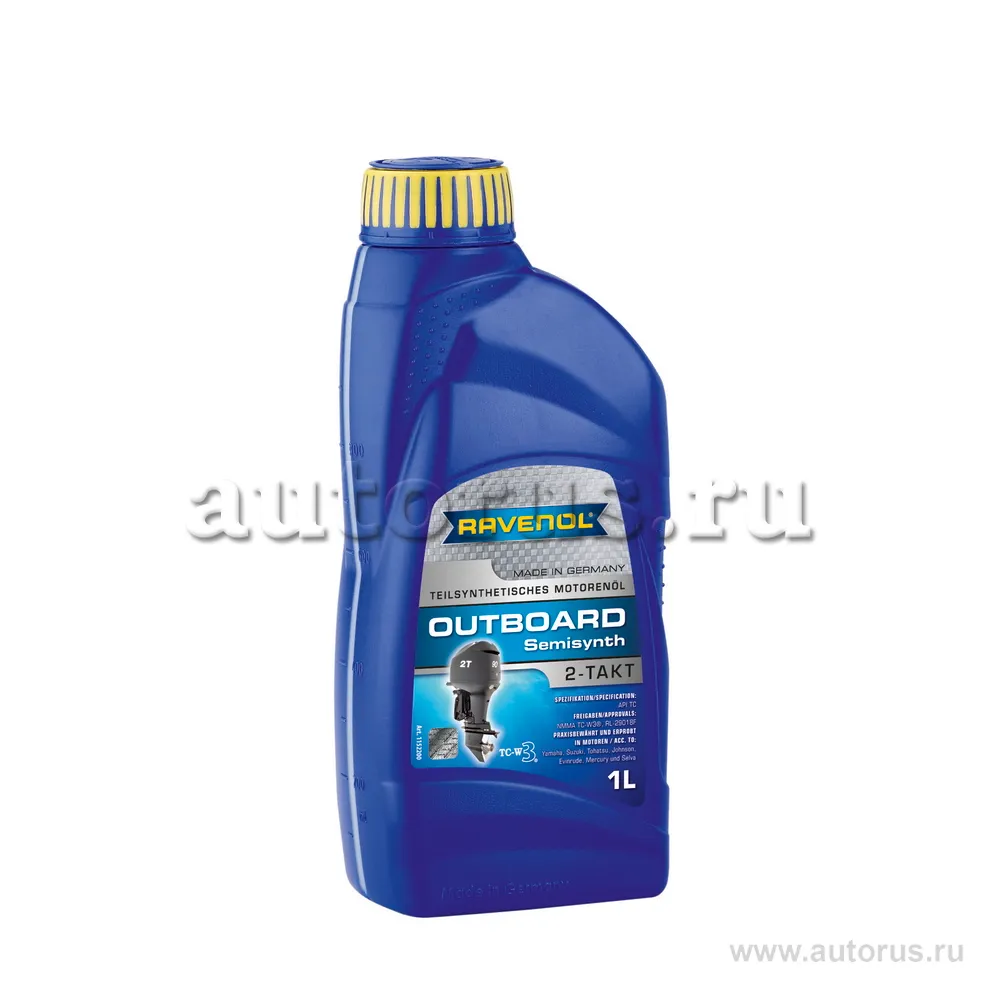 Масло моторное Ravenol Outboardoel 2T Semisynth полусинтетическое 1 л 1152200-001