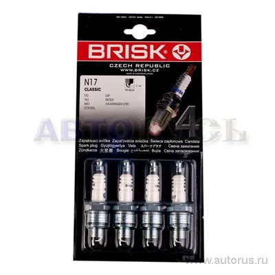 Свеча зажигания компл. (4шт) для а/м ГАЗ CLASSIC BRISK N17-J