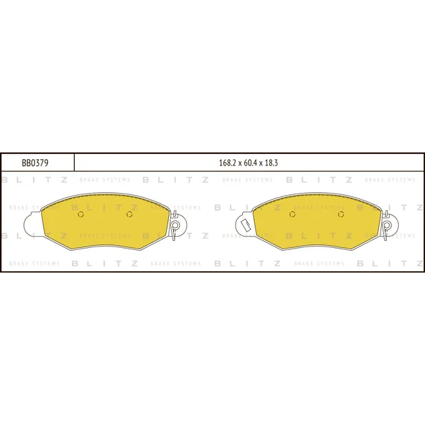 Колодки тормозные дисковые передние LDV Maxus 05-> BLITZ BB0379
