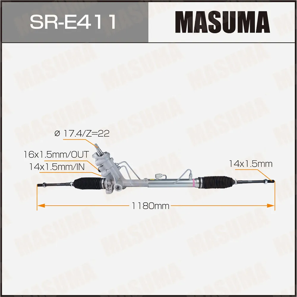 Рейка рулевая MASUMA SRE411